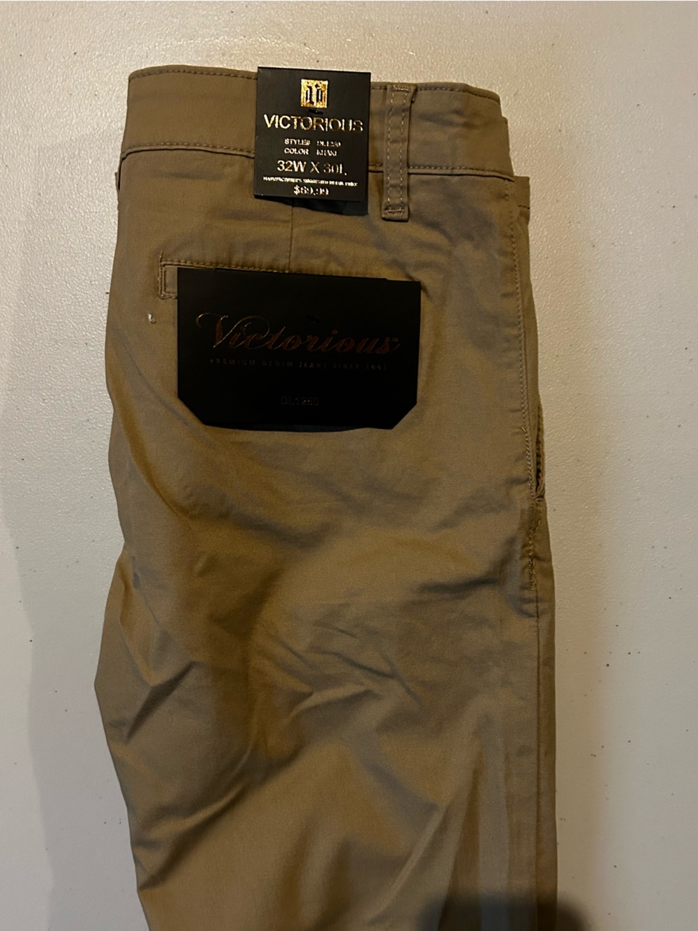 Victorious slim khaki pants